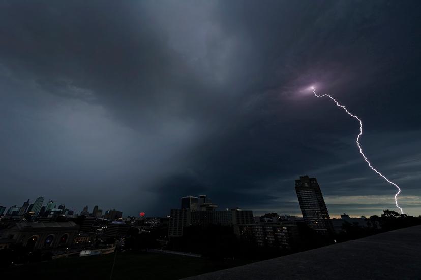 After moving through the Great Plains, NWS says the the storm system could move into the Mississippi Valley, Great Lakes and Ohio Valley areas on Tuesday and bring “severe weather and isolated flash flooding."