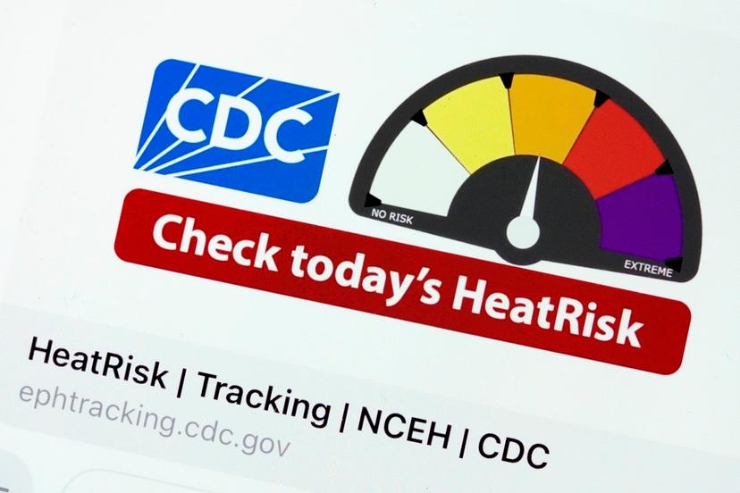 The website for Centers for Disease Control and Prevention displays on a computer screen