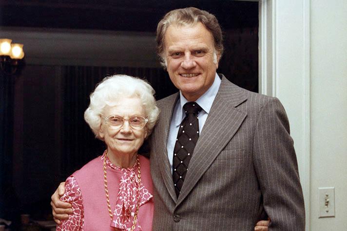 Billy Graham and his mother, Morrow.