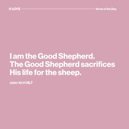 I am the Good Shepherd. The Good Shepherd sacrifices His life for the sheep.