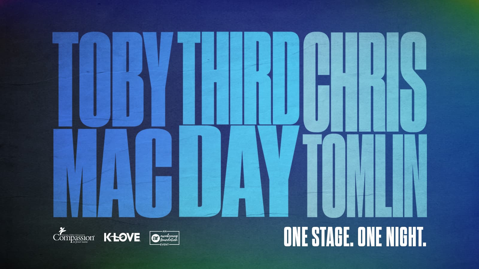 TobyMac Third Day Chris Tomlin Tour One Stage One Night