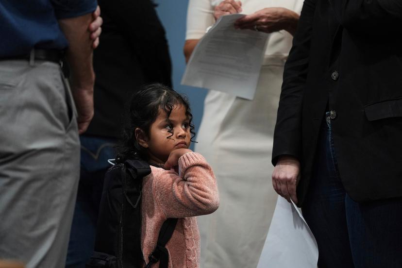 The girl was taken to a hospital upon arriving on at the U.S.-Mexico border with her mother in 2023 and released once she was stable enough. She receives intravenous nutrition through a special backpack... 