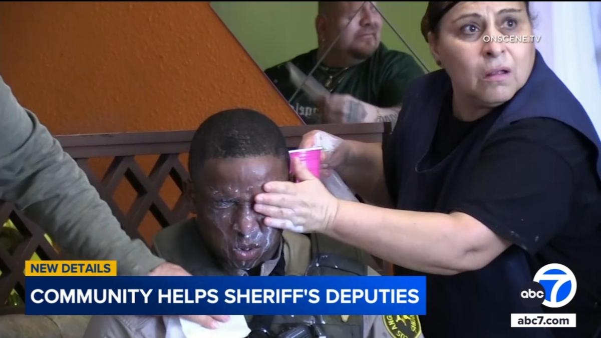 Rushing to help sheriff's deputies