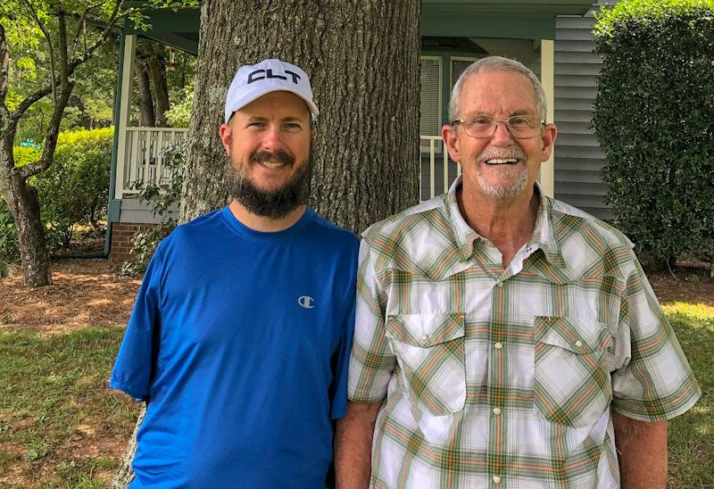 Daniel Ritchie and his father