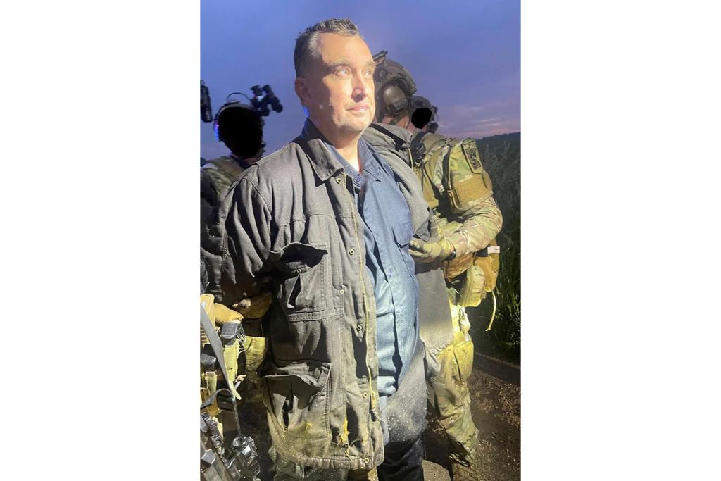 Vance Luther Boelter, the man accused of assassinating the top Democrat in the Minnesota House, as he was arrested 