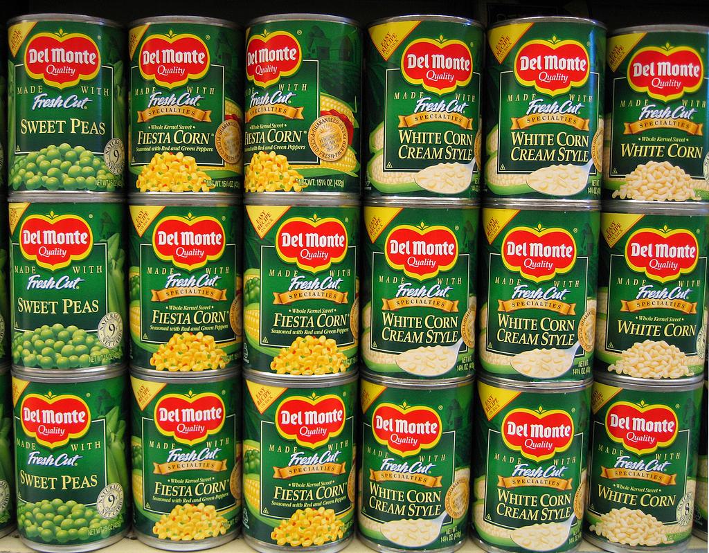 Del Monte canned vegetables 