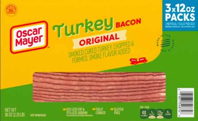 Recalled Oscar Mayer turkey bacon