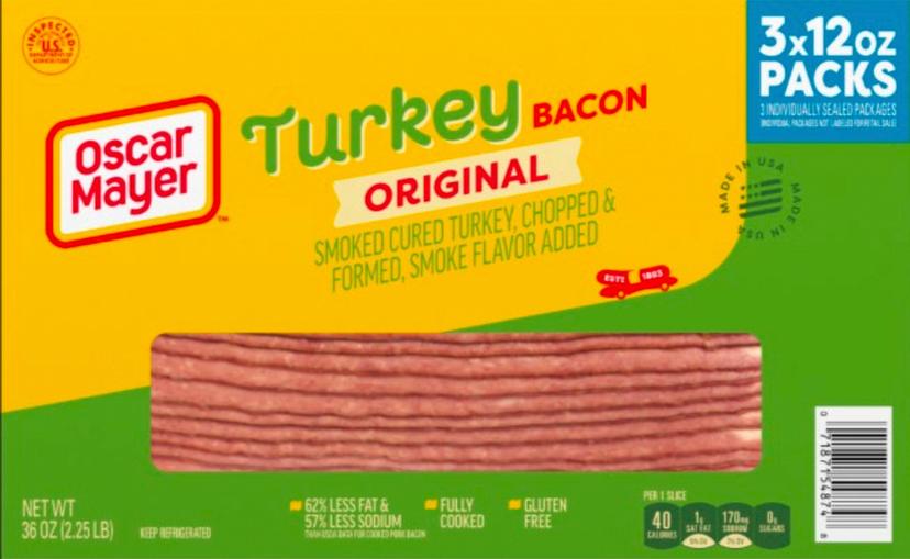 Recalled Oscar Mayer turkey bacon