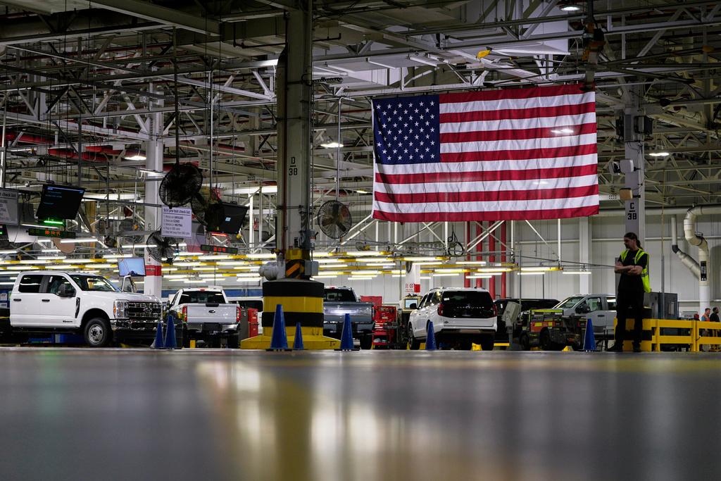 An American Flag at the Ford Motor Company Kentucky Truck Plant 