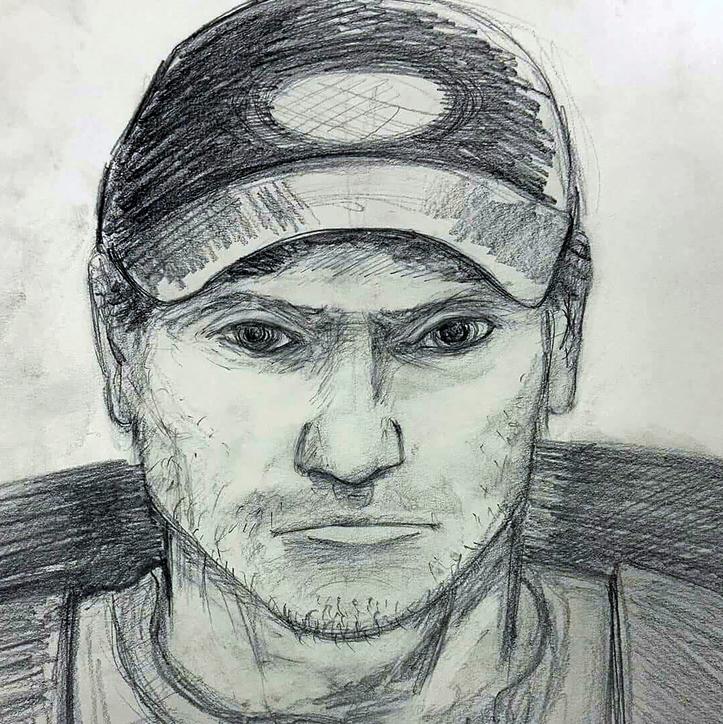 Composite sketch released by the Arkansas State Police shows a man seen in Devil's Den State Park, in Washington County, Ark., on July 26