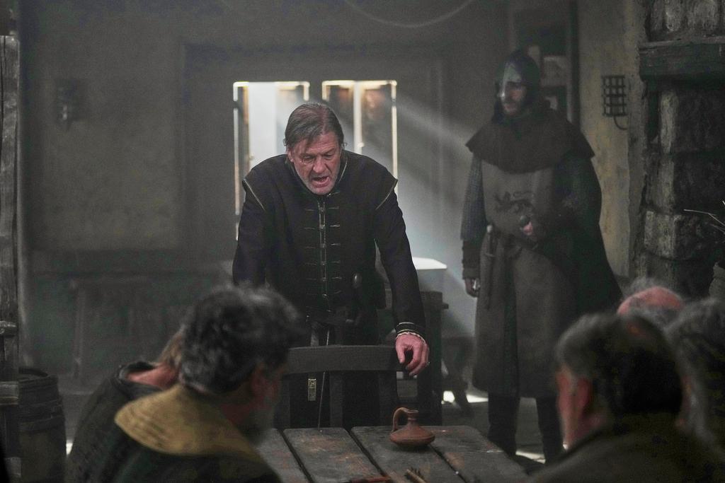 Actor Sean Bean as Sheriff of Nottingham on the set of the Robin Hood ten-episode season