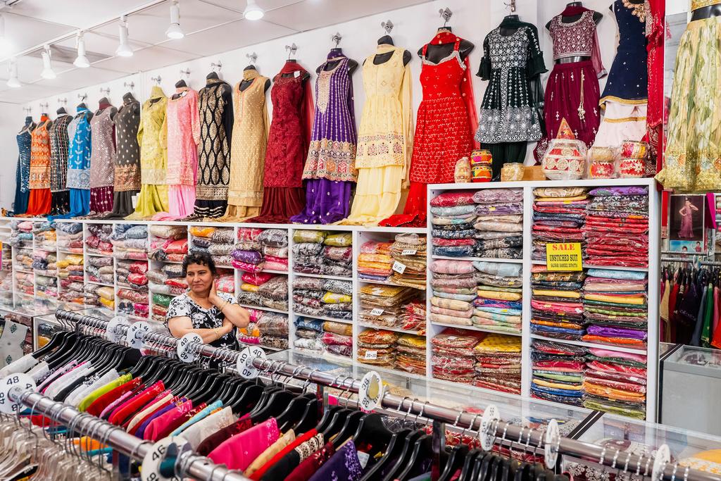 Roopam Sarees, which sells clothing imported from India, in Berkeley, Calif.  tariff
