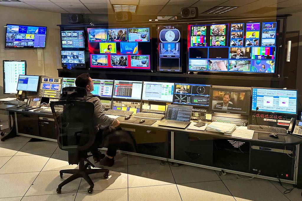 One of the control rooms at the Arizona PBS offices at the Walter Cronkite School of Journalism and Mass Communication in Phoenix 
