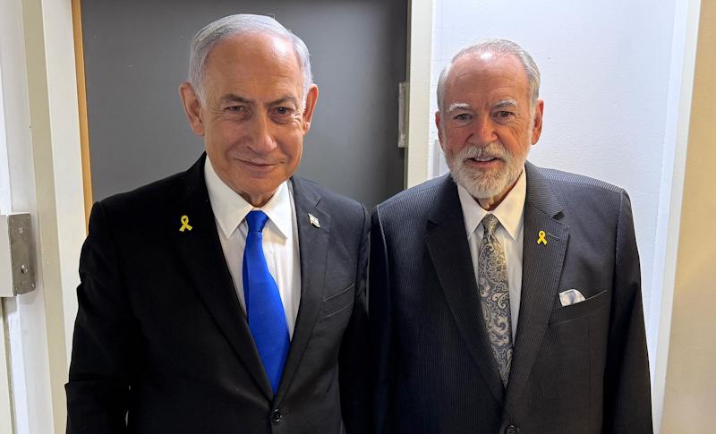 Israeli Prime Minister Benjamin Netanyahu & U.S. Ambassador Mike Huckabee