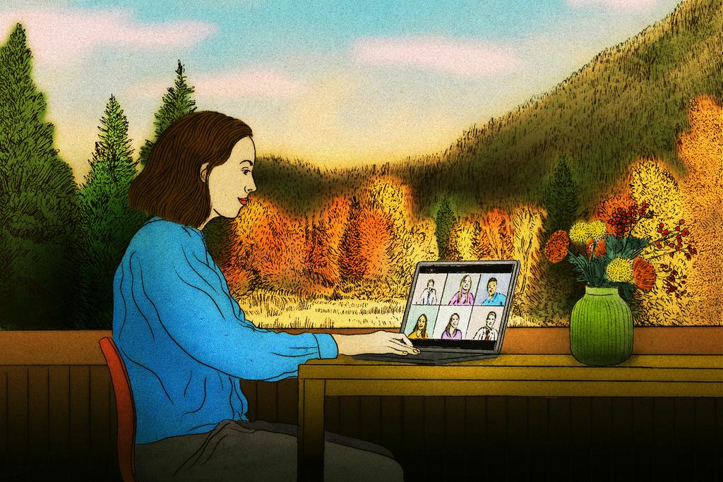 graphic remote worker