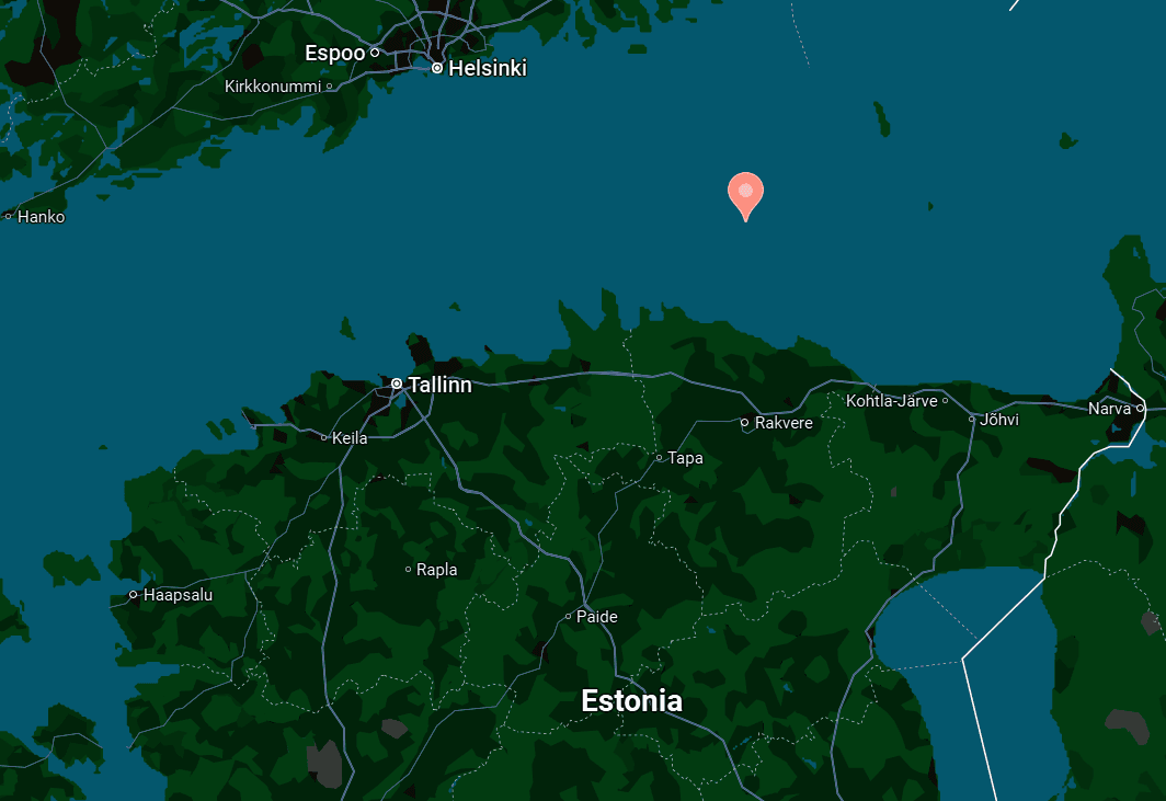 The Russian MIG-31 fighters entered Estonian airspace in the area of Vaindloo Island, which is a small island located in the Gulf of Finland in the Baltic Sea