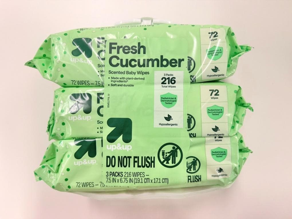 Risk Could Be Fatal: Target Recalls Up & Up Fragrance Free & Fresh Cucumber Scented Baby Wipes