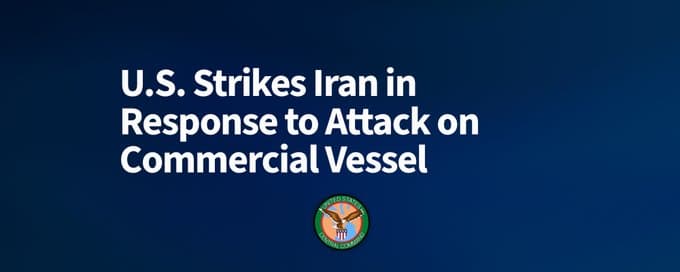 U.S. Military Hits Iran In Response To Drone Attack On A Ship 