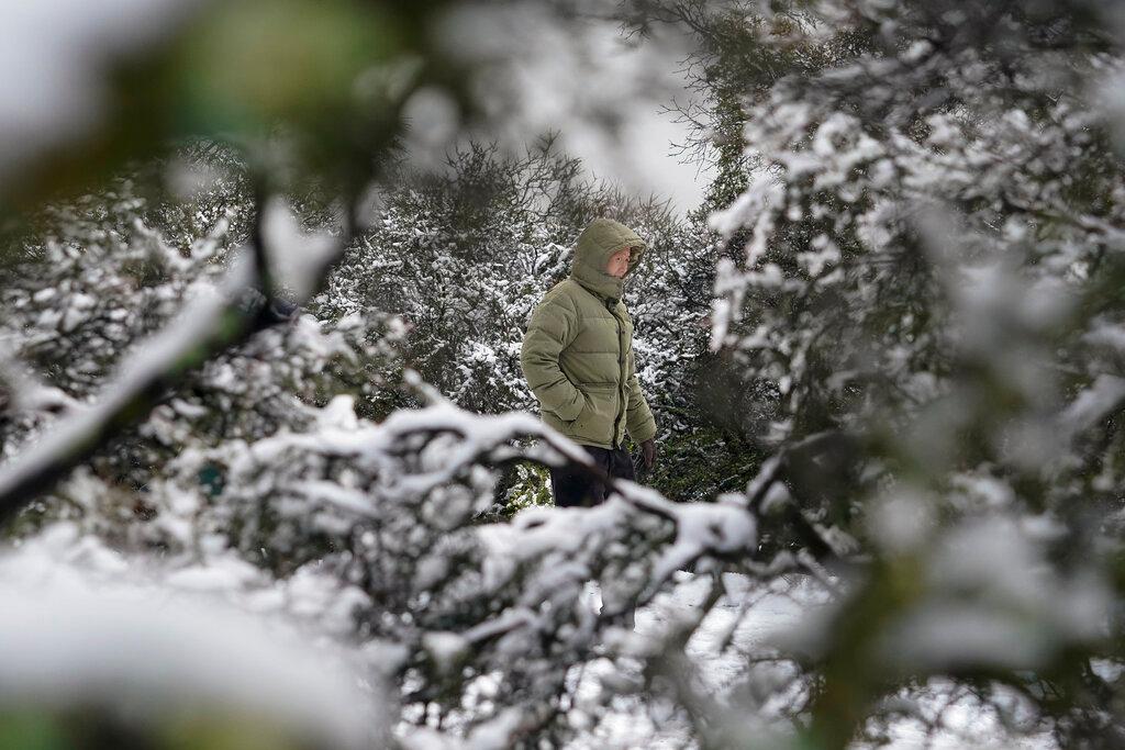 Man Walking at Mt. Diablo in Norther n California