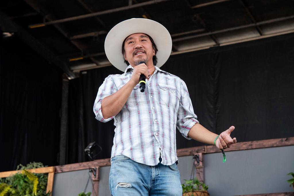 Edward Lee speaks at Bourbon and Beyond Music Festival at Kentucky Exposition Center on Sunday, Sept. 18, 2022, in Louisville, Ky. 