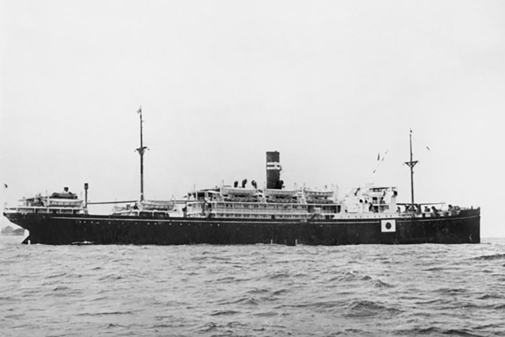 This photo provided by the Australian War Memorial shows the Montevideo Maru. A team of explorers announced it found the sunken Japanese ship that was transporting Allied prisoners of war when it was torpedoed off the coast of the Philippines in 1942,