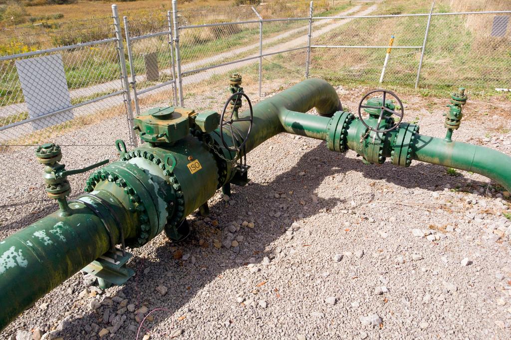 A MarkWest Liberty natural gas pipeline and fracking well cap is seen in Valencia, Pa., on Oct. 14, 2020. The federal agency that regulates pipelines on Friday, May 5, 2023