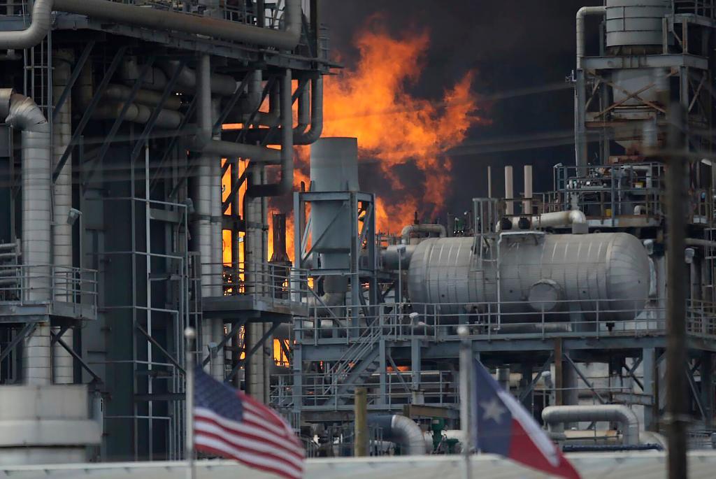 Fire erupted at a petrochemical plant in Houston