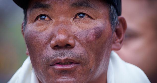 Close-up of a man's face