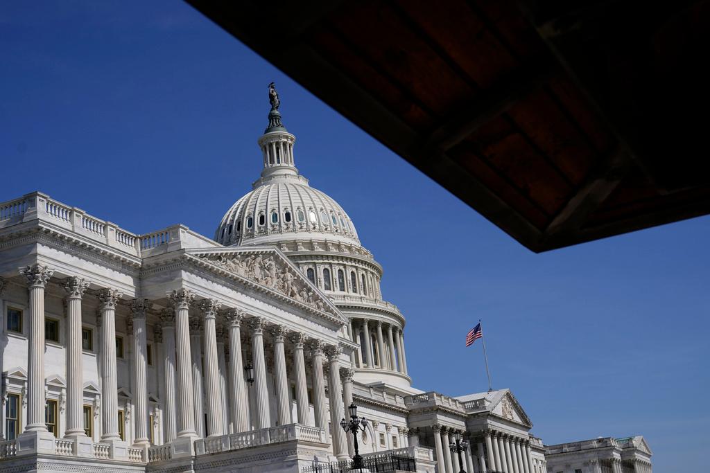 Sun shines on the U.S. Capitol in Washington 