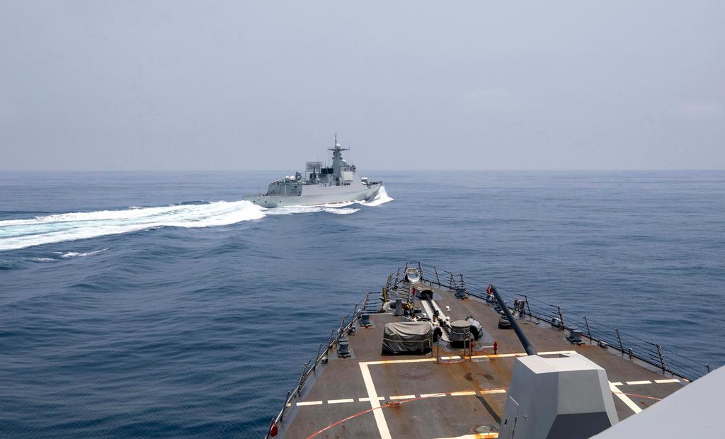 The USS Chung-Hoon observes a Chinese navy ship conduct what it called an "unsafe” Chinese maneuver in the Taiwan Strait