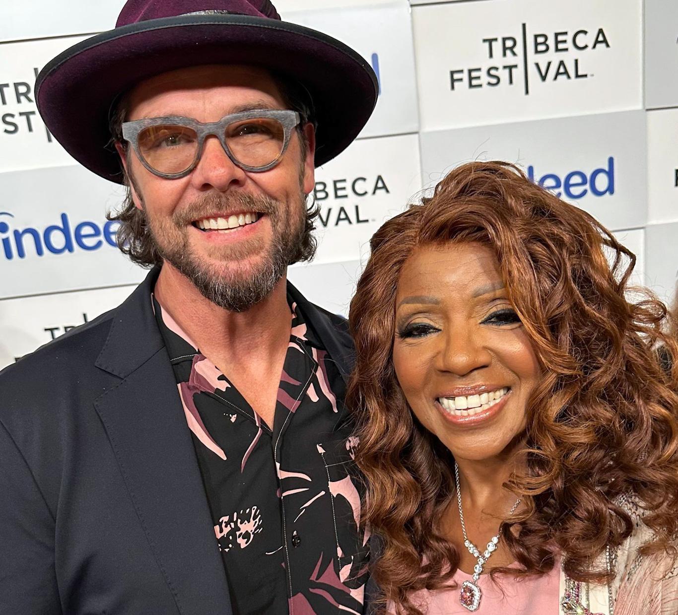 Jason Crabb and Gloria Gaynor appear on the red carpet at the Tribeca Film Festival Premiere of Gaynor's documentary, I Will Survive, on Friday, June 9, 2023 in New York, NY.