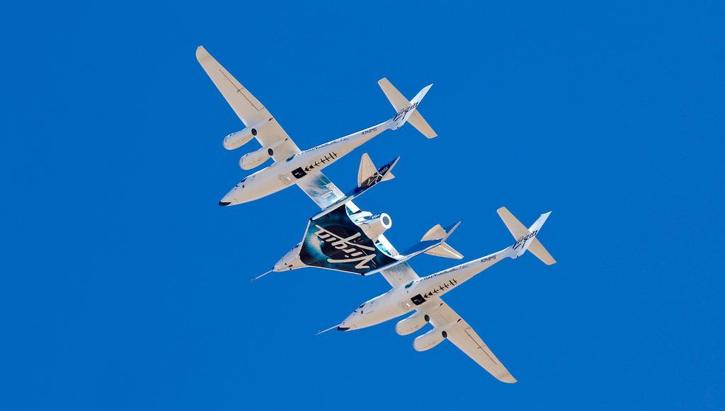 Virgin Galactic's VSS Unity departs Mojave Air & Space Port in Mojave, Calif.
