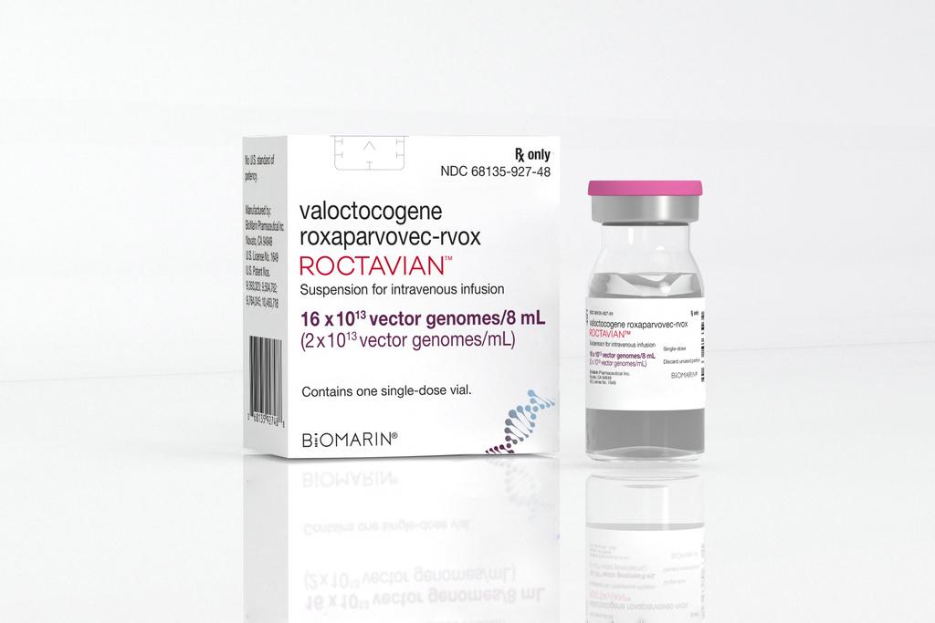 Vial and packaging for drug Roctavian