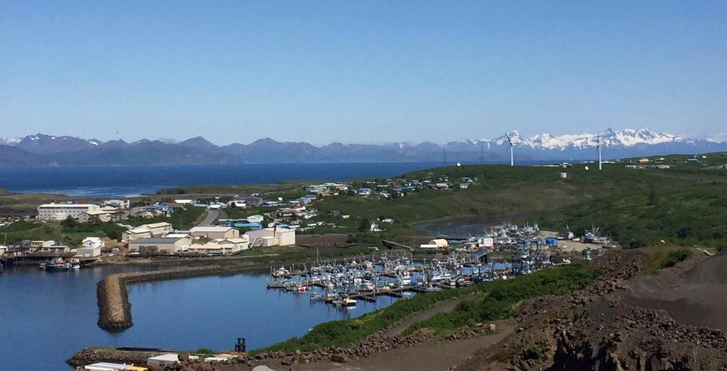 This file photo provided by Andy Varner, city administrator for Sand Point, Alaska, shows the city's harbor on June 7, 2016. 