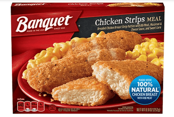 Banquet Brand Frozen Chicken Strips Entree 