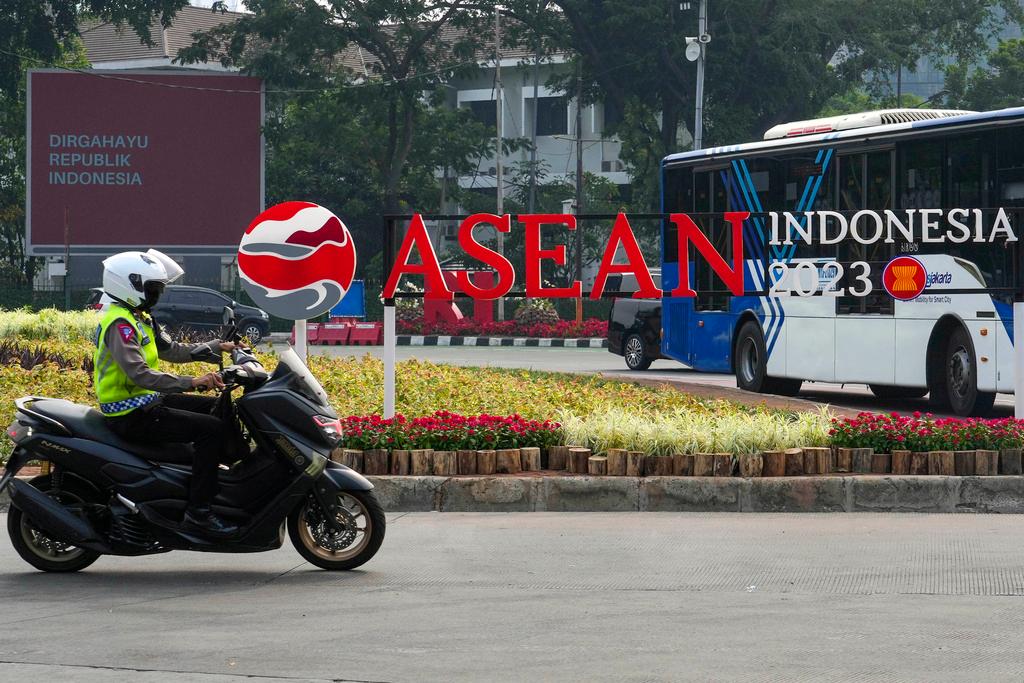 ASEAN 2023 logo in Jakarta, Indonesia