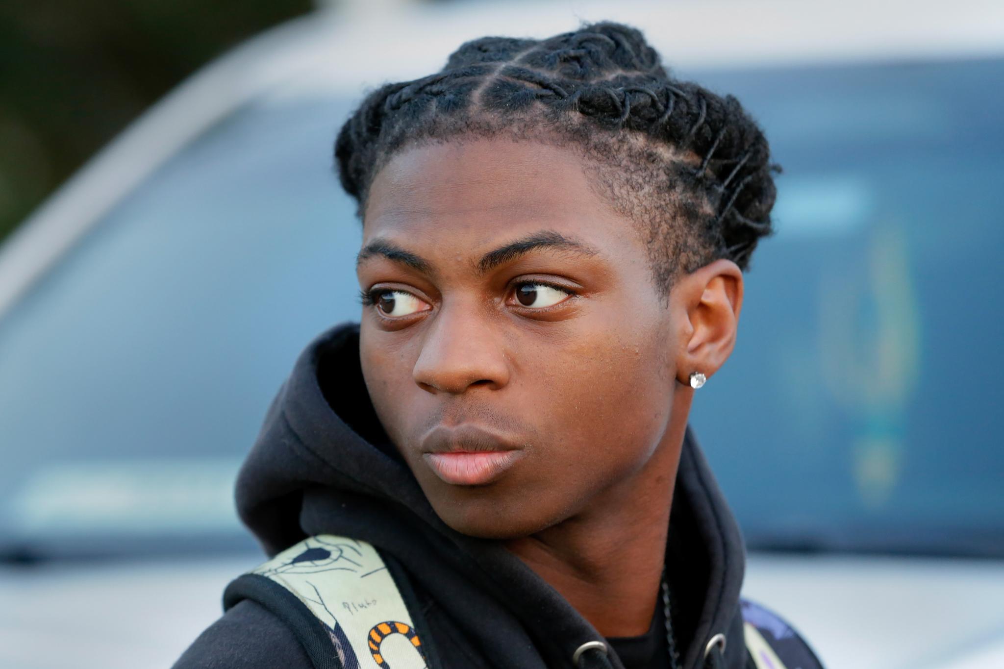 Young teen with a braided hairstyle