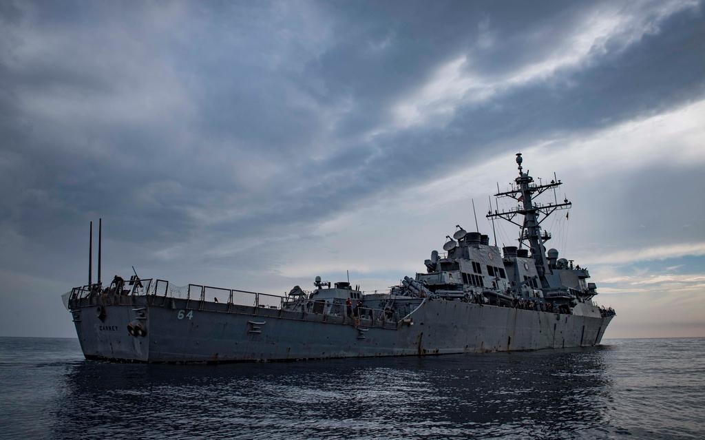 USS Carney in the Mediterranean Sea