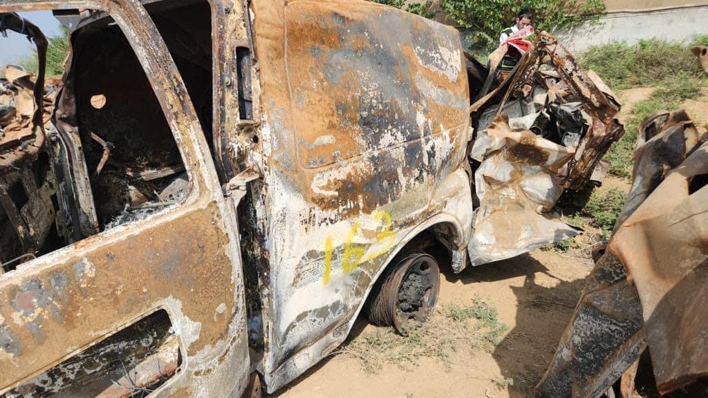 Israeli ambulance destroyed by Hamas