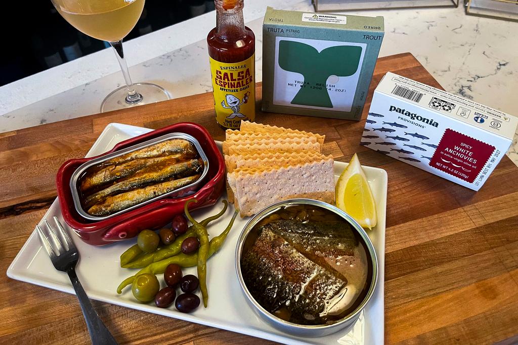 An order of tinned fish prepared at San Francisco establishment