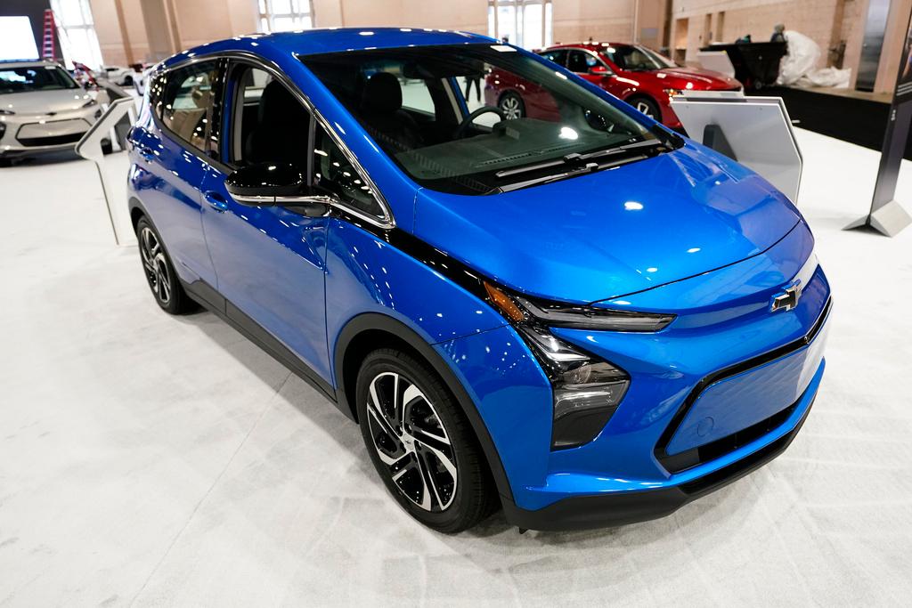  A Chevrolet Bolt is displayed at the Philadelphia Auto Show