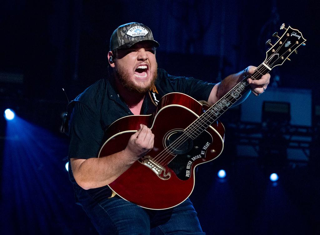 Luke Combs performs during CMA Fest