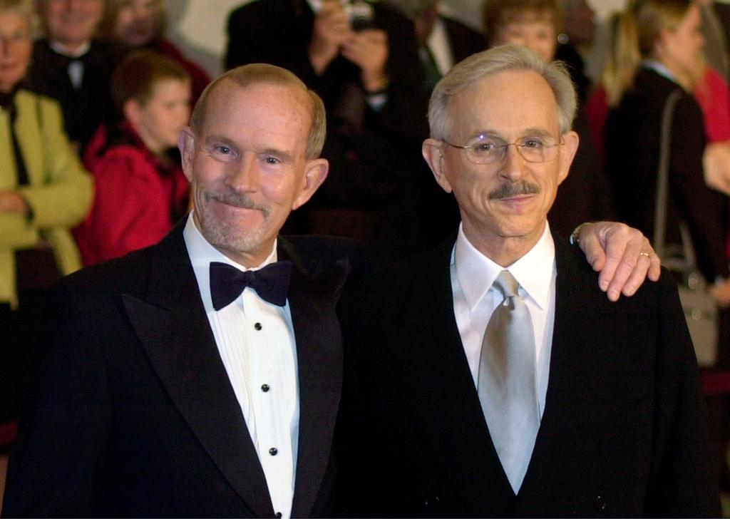 The Smothers Brothers, Tom Smothers, left, and Dick Smothers 