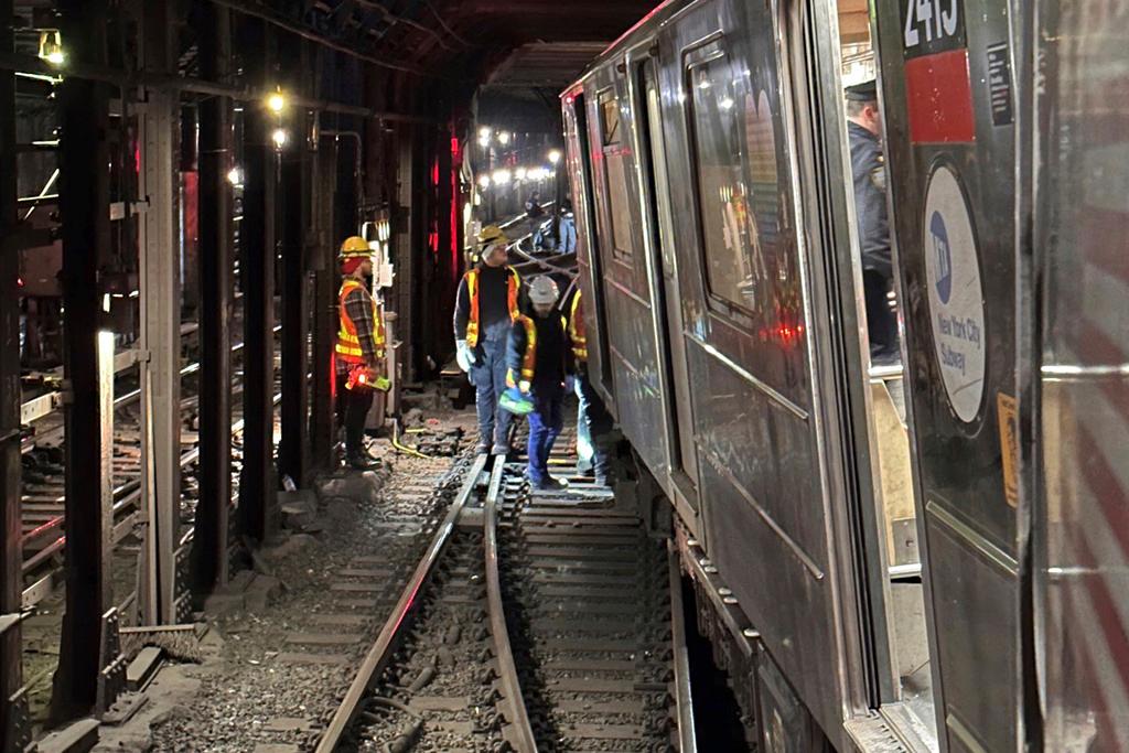 Derailment of a New York City subway car