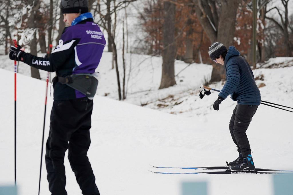 Cross country skiers prepare to hit the trails