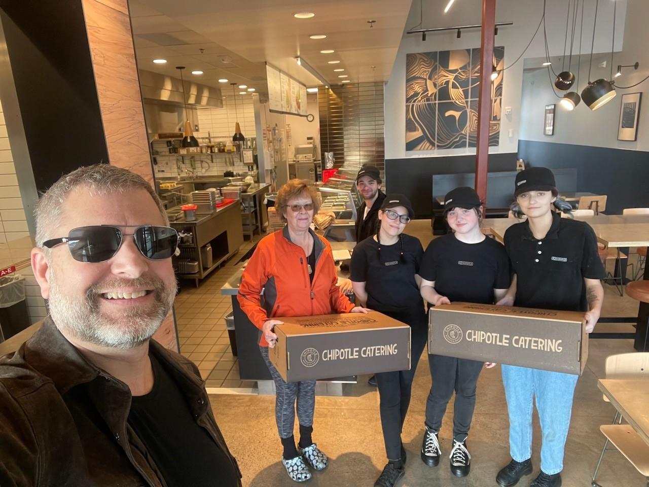 Pastor Kevin checked with members of the church and got a definite ‘yes’ that they would help distribute the food for the homeless