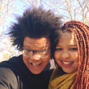 A smiling couple