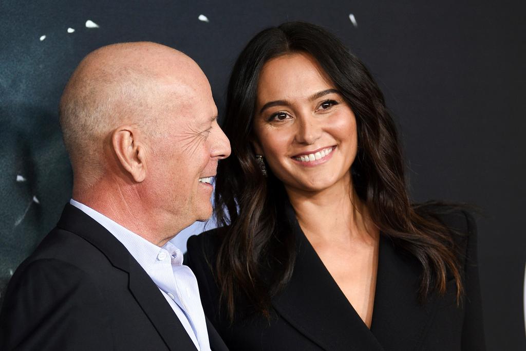 Actor Bruce Willis and wife Emma Heming Willis 