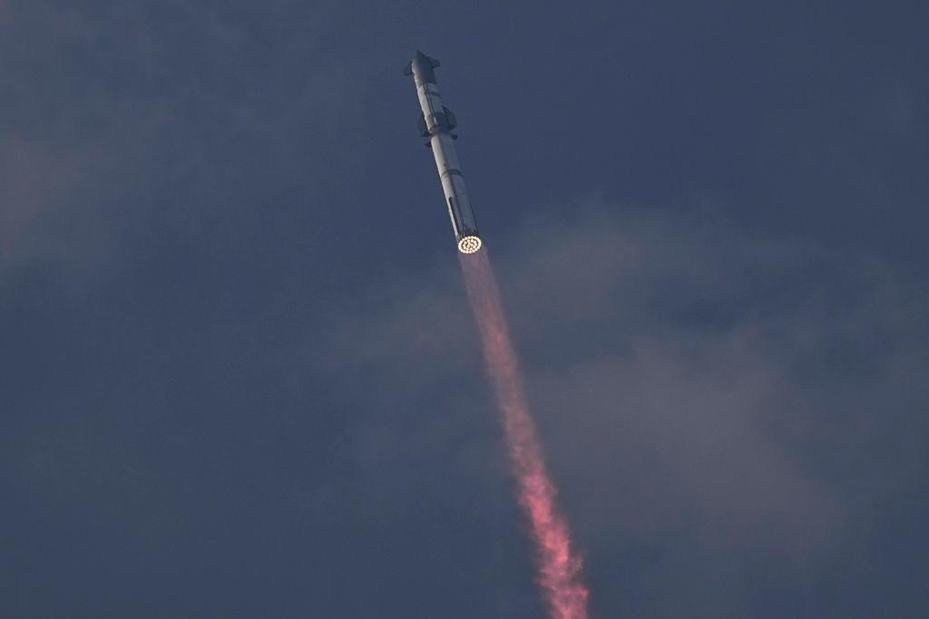 SpaceX's mega rocket Starship launches for it's third test flight from Starbase in Boca Chica, Texas, Thursday, March 14, 2024.