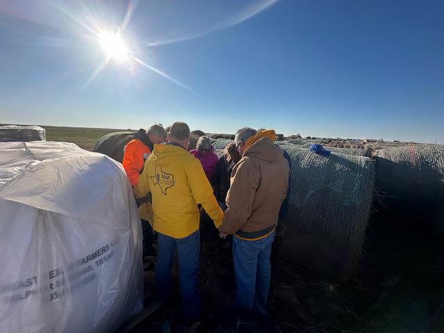 Prayer after wildfires in Texas panhandle
